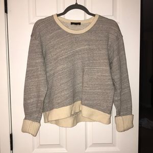 Grey cropped sweatshirt